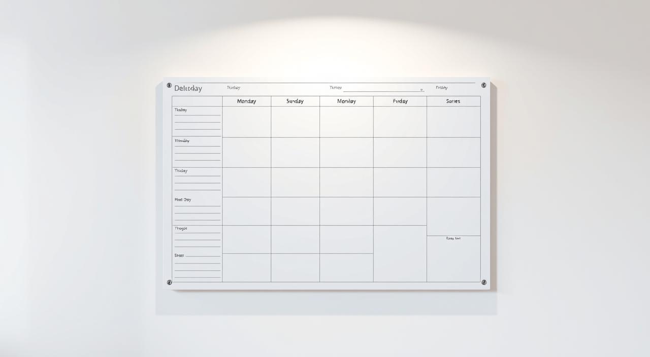 Como Fazer um Planner de Parede Usando Quadro Branco